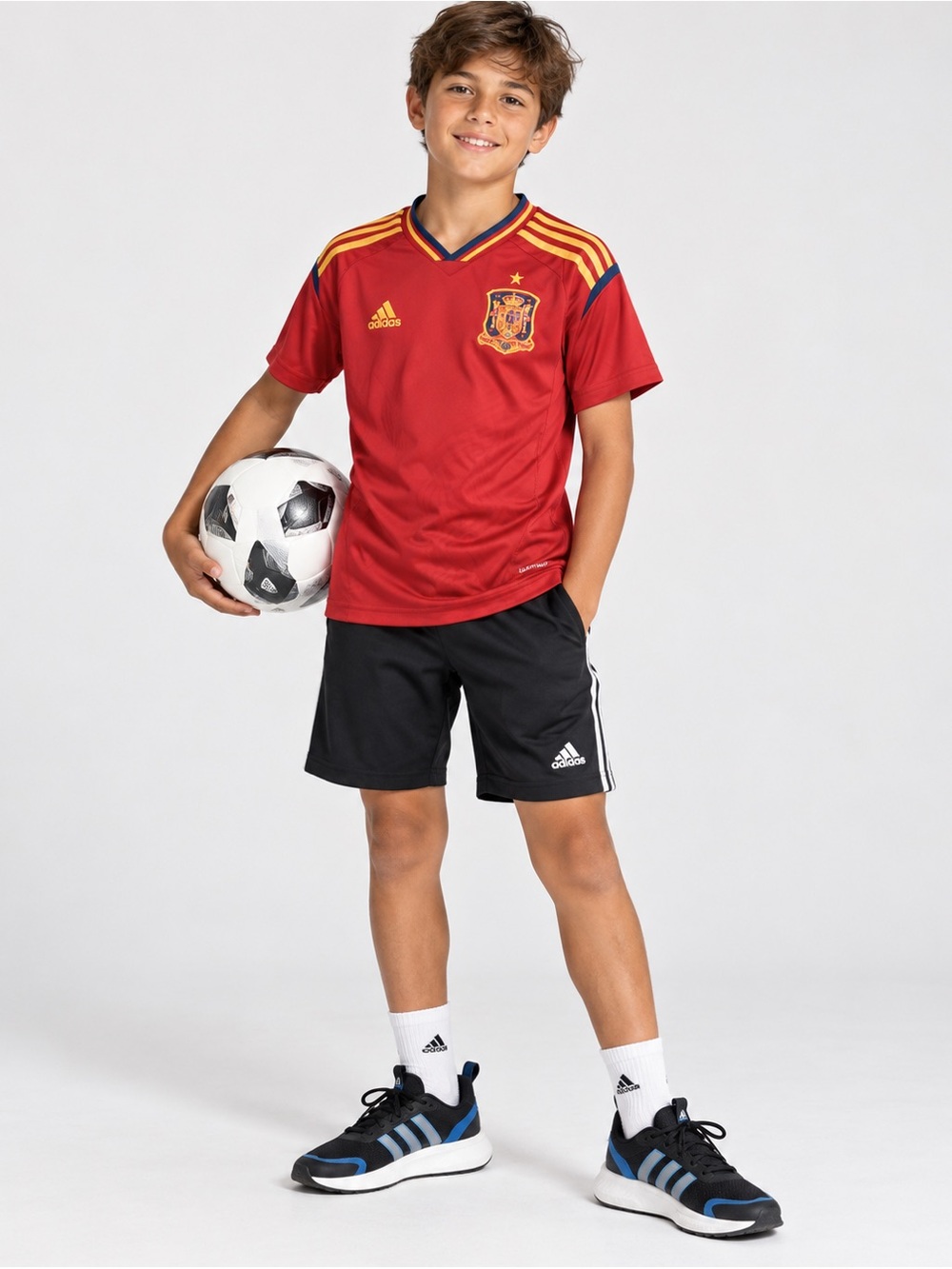 Adidas Spain 2009 Soccer Jersey Youth L 13-14Y España Euro 2008 Champions